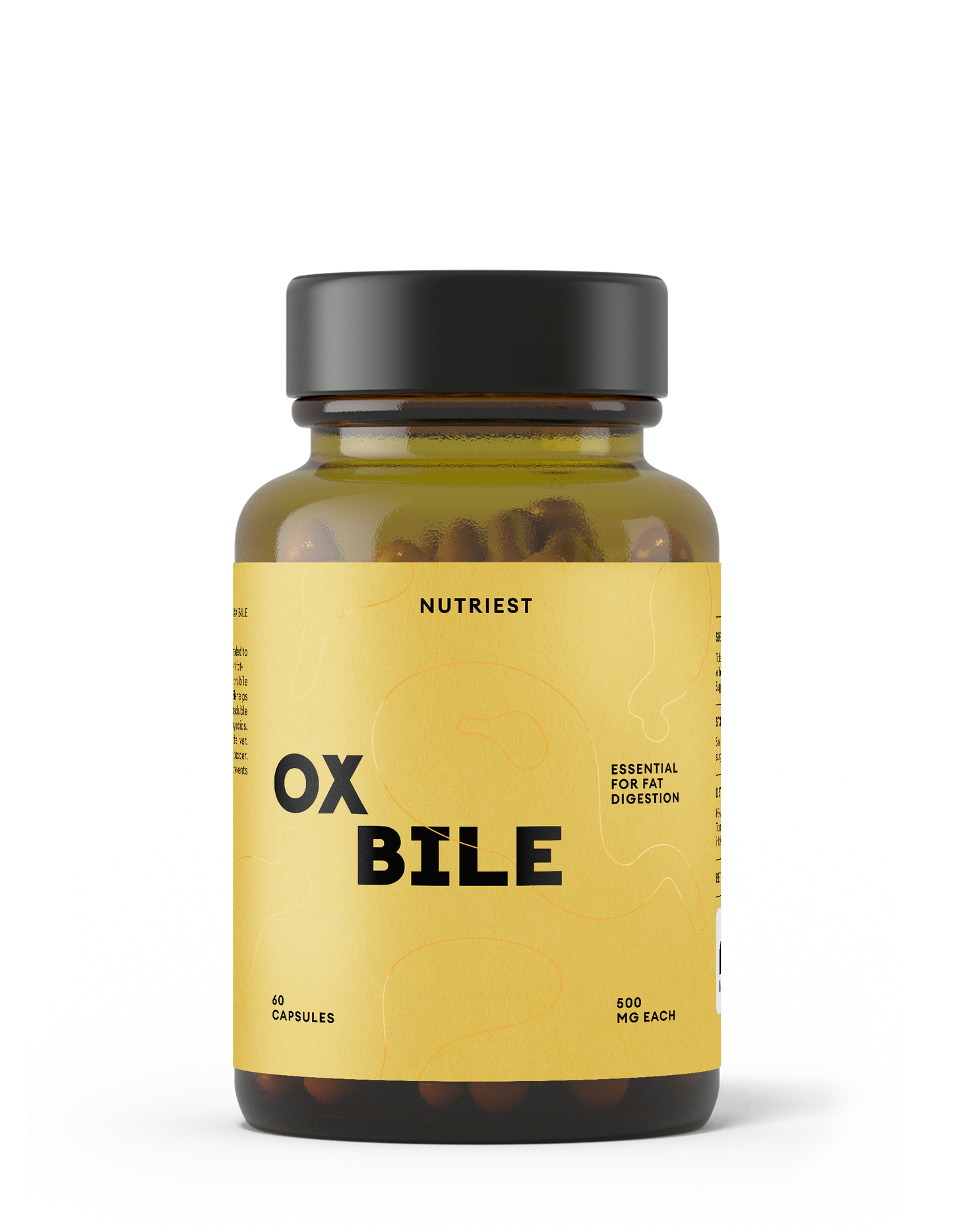 Capsules de bile de bœuf biologique élevé en pâturage