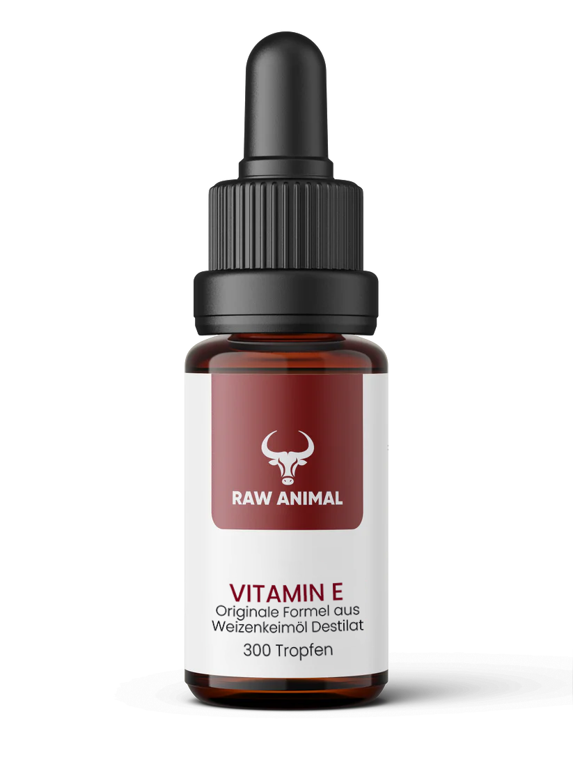 Gouttes de vitamine E issues du distillat d'huile de germe de blé biologique