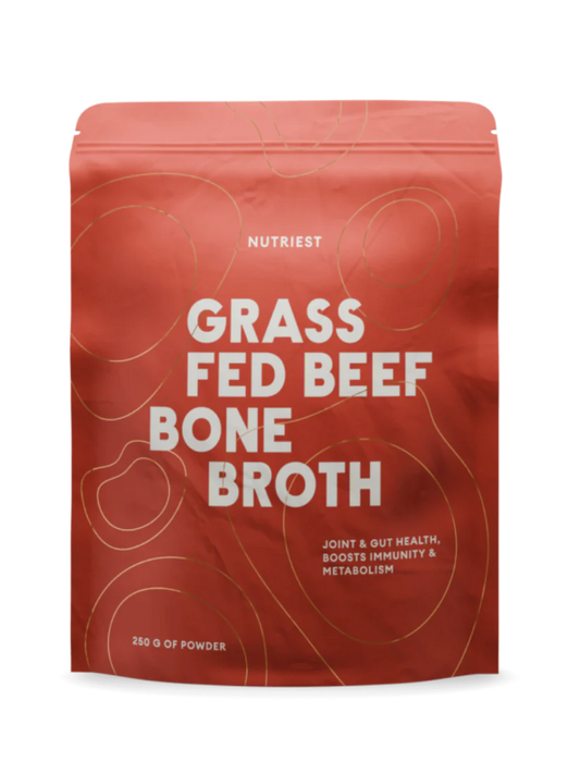 Bouillon d'os de bœuf biologique élevé en pâturage
