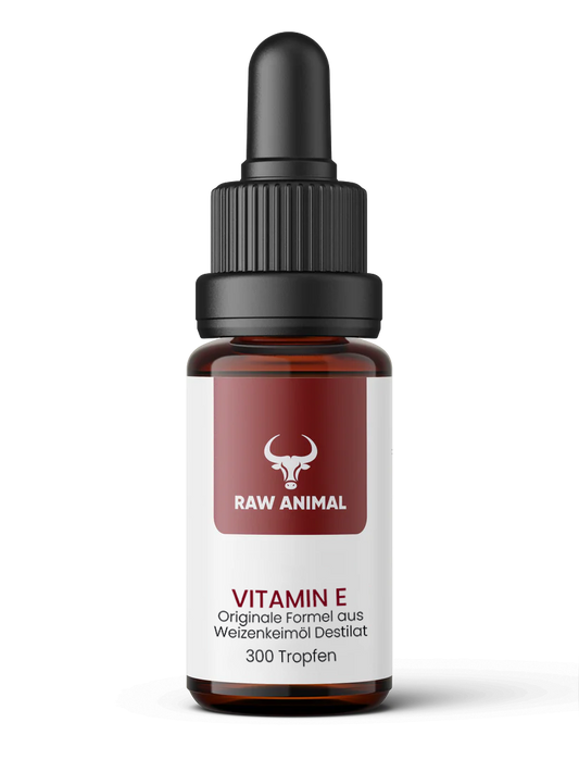 Gouttes de vitamine E issues du distillat d'huile de germe de blé biologique