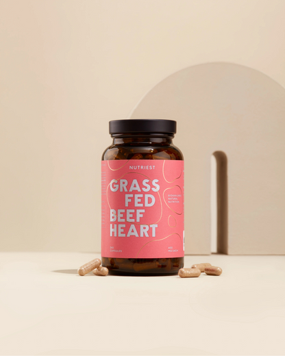 Cœur de bœuf séché biologique nourri à l'herbe en capsules