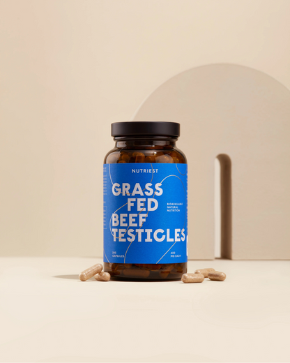 Testicules de bœuf de pâturage bio séchés en capsules