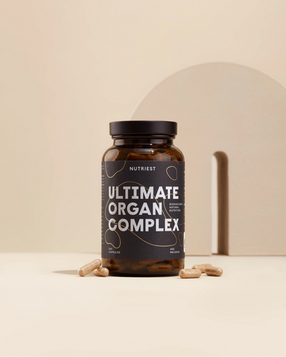 Complexe ultime d'organes de bœuf biologique séché nourri à l'herbe en capsules